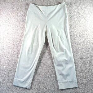Brunello Cucinelli Womens Pants Trousers Pull On Quiet Luxury White Size US 14